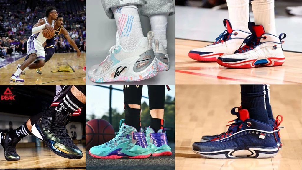 Phối đồ bóng rổ với một đôi sneaker nhiều màu sắc cũng khiến cho set đồ của bạn trở nên thú vị