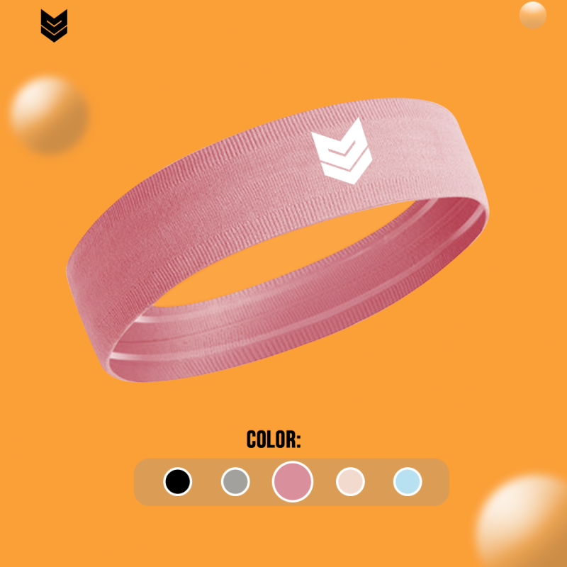 headband 40mm hồng đậm
