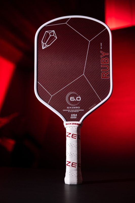 Vợt Pickleball Six Zero Ruby - White And Red