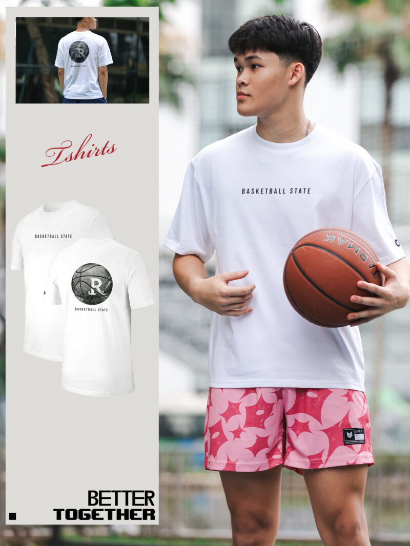 Áo thun thể thao Cotton Redikick Basketball State